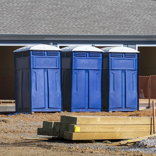 how often are the portable toilets cleaned and serviced during a rental period in Union New Hampshire